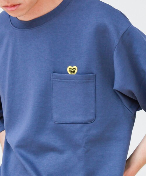GLOSTER(グロスター)の「【ユニセックスで着たい】接触冷感ハート刺繍ポケTEE(Tシャツ/カットソー・メンズ・ブラック/ホワイト/ネイビー・S/L/M)」の20枚目の写真