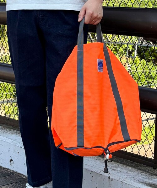 NOLLEY'S LIGHT(ノーリーズライト)の「【MADDEN】FUNNY TOTEBAG(トートバッグ・メンズ・ブラック/オレンジ・FREE)」の5枚目の写真