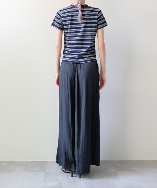 DOLLUPOOPS（ドールアップウップス）の「Shirred Waist Easy Wide-Leg Pants(ウエストシャーリングイージーワイドパンツ)（その他パンツ・レディース・ブラウン/カーキ/ブラック/チャコールグレー・FREE）」の13枚目の写真