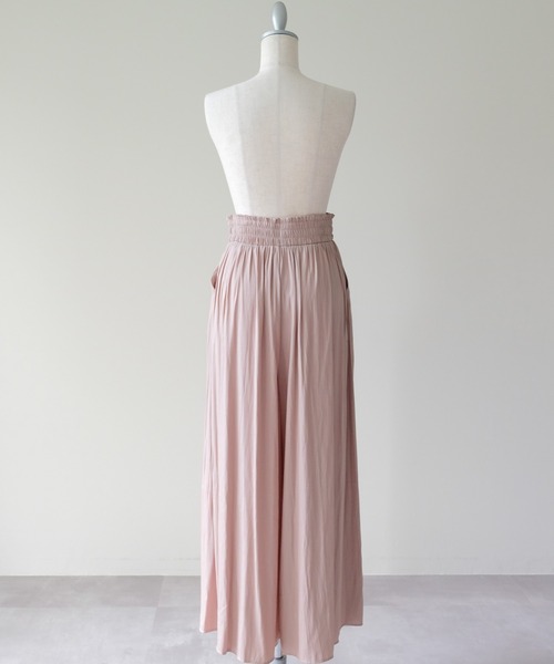 DOLLUPOOPS（ドールアップウップス）の「Shirred Waist Easy Wide-Leg Pants(ウエストシャーリングイージーワイドパンツ)（その他パンツ・レディース・ブラウン/カーキ/ブラック/チャコールグレー・FREE）」の20枚目の写真