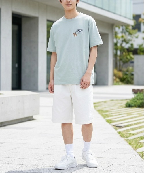 Tom&Jerry(トムアンドジェリー)の「【TOM & JERRY/トムとジェリー】キャラクターワンポイント刺繍半袖Tシャツ(DRY) ユニセックス(Tシャツ/カットソー・メンズ・ネイビー/ライトグリーン/サーモンピンク/グレイッシュベージュ・MEDIUM/LARGE)」の17枚目の写真