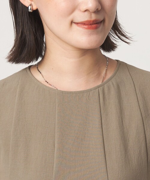 green label relaxing（グリーンレーベルリラクシング）の「［size SHORT/TALLあり］ドライクロス ワンピース マシンウォッシャブル 通気性（ワンピース・レディース・モカ/ブラック/オレンジ・FREE/TALL/SHORT）」の16枚目の写真
