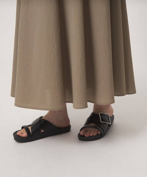 green label relaxing（グリーンレーベルリラクシング）の「［size SHORT/TALLあり］ドライクロス ワンピース マシンウォッシャブル 通気性（ワンピース・レディース・モカ/ブラック/オレンジ・FREE/TALL/SHORT）」の7枚目の写真