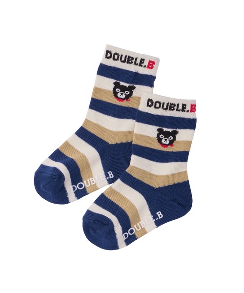 DOUBLE_B(ダブルビー)の「ソックスパック ソックス3足セット(11-21cm)(ソックス/靴下・キッズ・カーキ/ブルー・17-19cm/11-13cm/15-17cm/13-15cm/19-21cm)」の13枚目の写真
