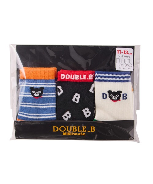DOUBLE_B(ダブルビー)の「ソックスパック ソックス3足セット(11-21cm)(ソックス/靴下・キッズ・カーキ/ブルー・17-19cm/11-13cm/15-17cm/13-15cm/19-21cm)」の16枚目の写真