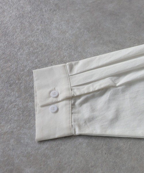 antiqua(アンティカ)の「綿100 ロング シャツワンピース(シャツワンピース・レディース・ホワイト/ブラック・C/R)」の17枚目の写真
