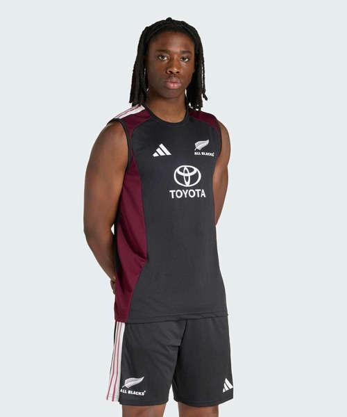 adidas(アディダス)の「オールブラックス シングレット / アディダス adidas(タンクトップ・メンズ・ブラック・SMALL/MEDIUM/LARGE/3XL/XX-LARGE/X-LARGE)」の1枚目の写真