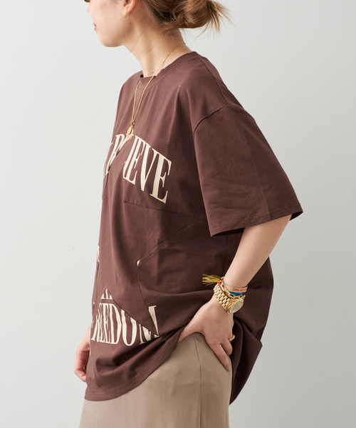 Deuxieme Classe(ドゥーズィエムクラス)の「STAR Tシャツ(Tシャツ/カットソー・レディース・ブラウン・FREE)」の2枚目の写真