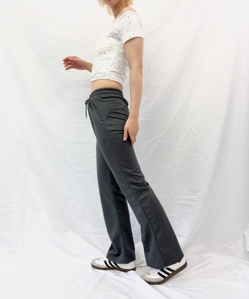 Alite cloth(アリーテクロス)の「スリムフレアパンツ(スウェットパンツ・レディース・グレー/ブラウン/ブラック/ライトグレー/ダークグレー・FREE)」の14枚目の写真