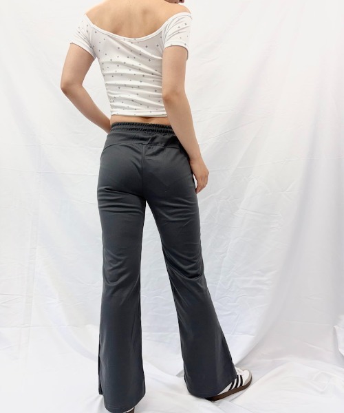 Alite cloth(アリーテクロス)の「スリムフレアパンツ(スウェットパンツ・レディース・グレー/ブラウン/ブラック/ライトグレー/ダークグレー・FREE)」の15枚目の写真