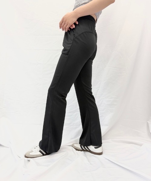 Alite cloth(アリーテクロス)の「スリムフレアパンツ(スウェットパンツ・レディース・グレー/ブラウン/ブラック/ライトグレー/ダークグレー・FREE)」の19枚目の写真