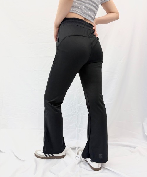 Alite cloth(アリーテクロス)の「スリムフレアパンツ(スウェットパンツ・レディース・グレー/ブラウン/ブラック/ライトグレー/ダークグレー・FREE)」の20枚目の写真
