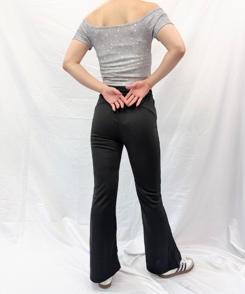Alite cloth(アリーテクロス)の「スリムフレアパンツ(スウェットパンツ・レディース・グレー/ブラウン/ブラック/ライトグレー/ダークグレー・FREE)」の22枚目の写真