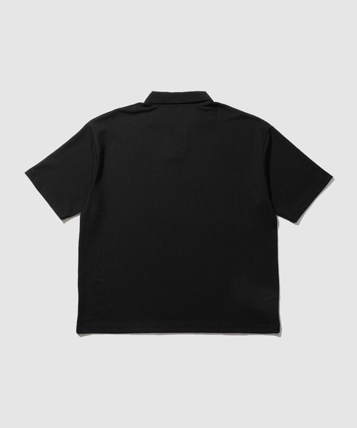 URBAN COLLECTION(アーバンコレクション)の「URBAN COLLECTION 楊柳スキッパーポロシャツ(ポロシャツ・メンズ・オフホワイト/ベージュ/ブラック・S/M/L/XL)」の4枚目の写真