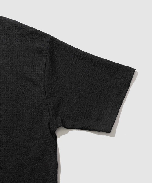 URBAN COLLECTION(アーバンコレクション)の「URBAN COLLECTION 楊柳スキッパーポロシャツ(ポロシャツ・メンズ・オフホワイト/ベージュ/ブラック・S/M/L/XL)」の6枚目の写真