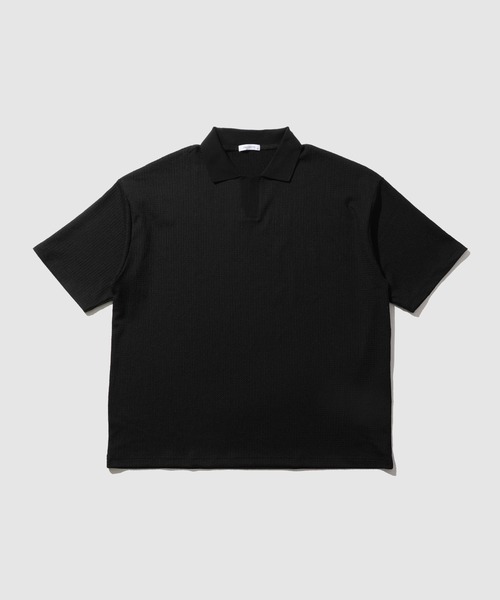 URBAN COLLECTION(アーバンコレクション)の「URBAN COLLECTION 楊柳スキッパーポロシャツ(ポロシャツ・メンズ・オフホワイト/ベージュ/ブラック・S/M/L/XL)」の21枚目の写真
