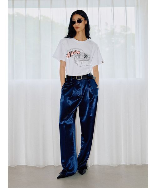 null.(ヌル)の「カーイラストコラボレーションTシャツ(Tシャツ/カットソー・レディース・ブルー/ピンク・F)」の4枚目の写真