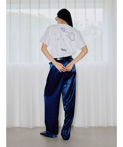 null.(ヌル)の「カーイラストコラボレーションTシャツ(Tシャツ/カットソー・レディース・ブルー/ピンク・F)」の5枚目の写真