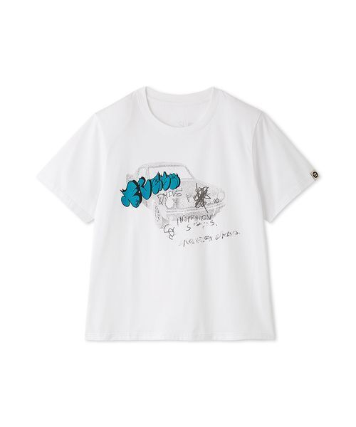null.(ヌル)の「カーイラストコラボレーションTシャツ(Tシャツ/カットソー・レディース・ブルー/ピンク・F)」の8枚目の写真