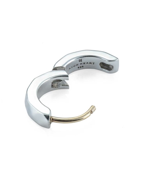 LION HEART(ライオンハート)の「【LION HEART】“THE EDGE”カッティングフープピアス / シルバー925 / K18 01EA0991SV(ピアス(片耳用)・メンズ・マルチ・FREE)」の3枚目の写真