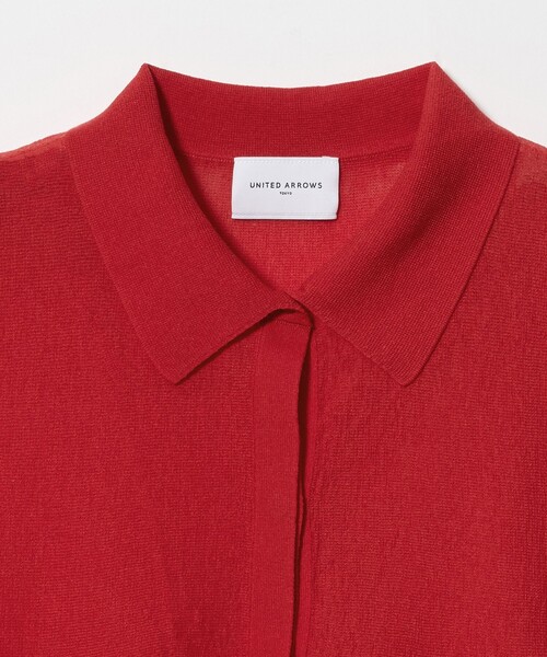 UNITED ARROWS(ユナイテッドアローズ)の「ペプラム フレア ノースリーブ ニット ‐ウォッシャブル‐(ニット/セーター・レディース・ブラウン系/ダークグレー/レッド・FREE)」の17枚目の写真