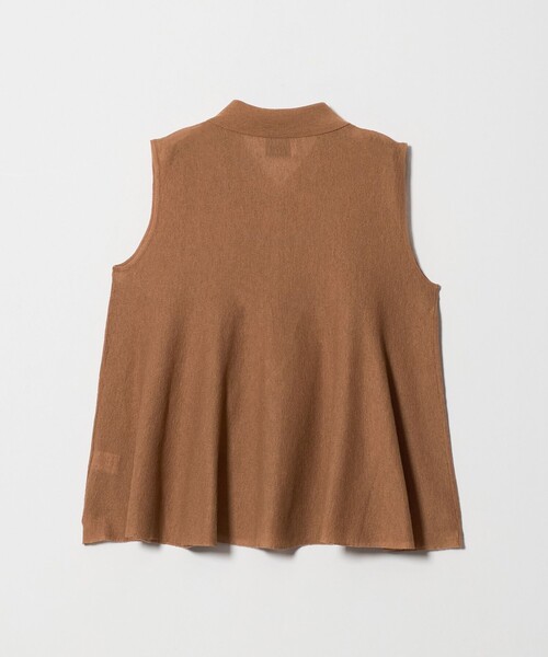UNITED ARROWS(ユナイテッドアローズ)の「ペプラム フレア ノースリーブ ニット ‐ウォッシャブル‐(ニット/セーター・レディース・ブラウン系/ダークグレー/レッド・FREE)」の20枚目の写真