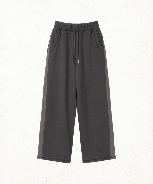 DANDEL(ダンデル)の「DD waffle track sweat pants (CHARCOAL)(スウェットパンツ・レディース・その他・1/2)」の1枚目の写真