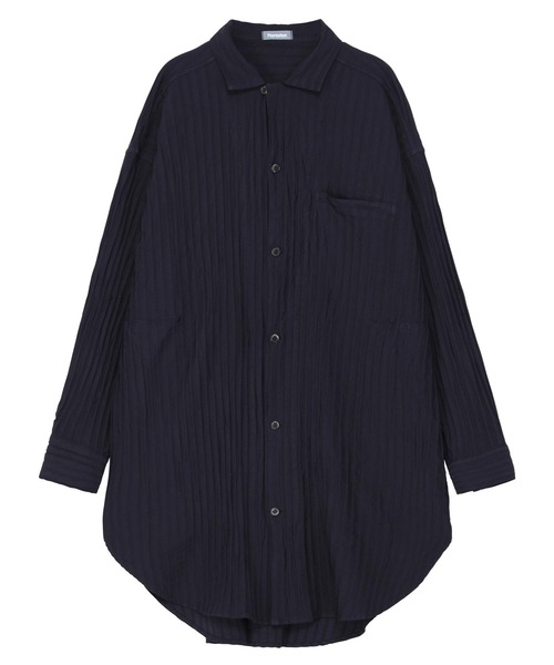 Plantation(プランテーション)の「ECO WAVE S / S(シャツ/ブラウス・レディース・ブラック/ネイビー・M size)」の1枚目の写真