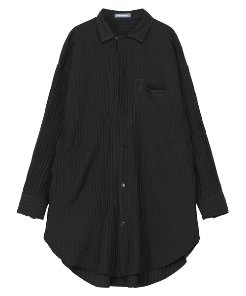 Plantation(プランテーション)の「ECO WAVE S / S(シャツ/ブラウス・レディース・ブラック/ネイビー・M size)」の2枚目の写真