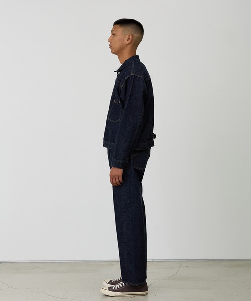 REMI RELIEF(レミレリーフ)の「REMI RELIEF/レミレリーフ 12oz 大戦モデルJKT デニムジャケット ブルー アメカジ ヴィンテージ メンズ 2026年秋冬 秋服(デニムジャケット・メンズ・ワンウォッシュ・M/L/XL)」の4枚目の写真
