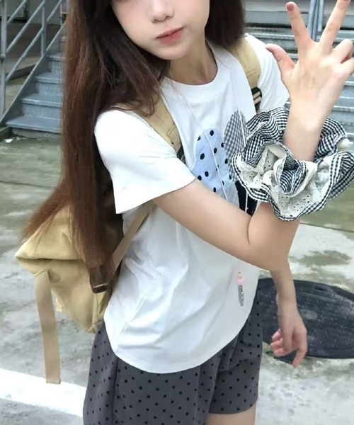 HALEY PESCA(ヘーリーペスカ)の「HALEY PESCA/クローバーパッチワークTシャツ(Tシャツ/カットソー・レディース・ホワイト・SMALL/MEDIUM)」の10枚目の写真