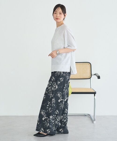 earth music&ecology(アースミュージックアンドエコロジー)の「シアーダンボールプルオーバー(Tシャツ/カットソー・レディース・ブラック/ホワイト系その他/杢グレー・FREE)」の14枚目の写真