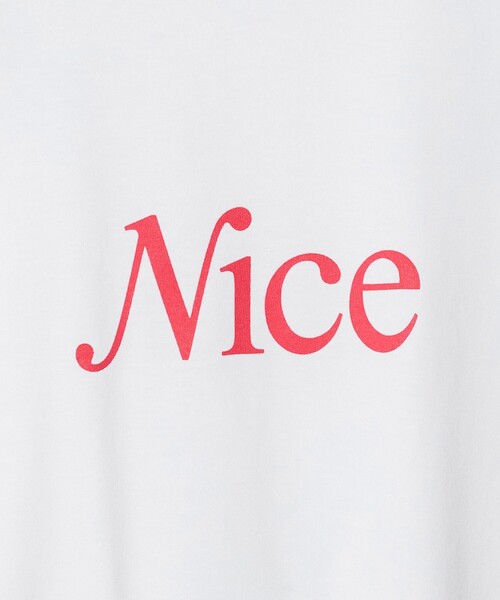 NICE WEATHER(ナイスウェザー)の「<NICE WEATHER>ウィメンズ NICE ロゴ Tシャツ(Tシャツ/カットソー・レディース・ホワイト/レッド/ライム/ライラック・S/M)」の19枚目の写真