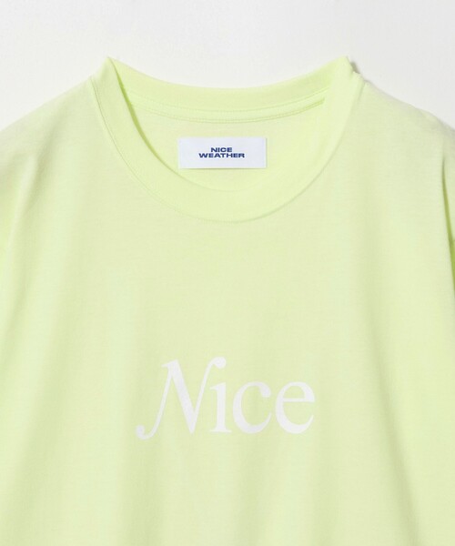 NICE WEATHER(ナイスウェザー)の「<NICE WEATHER>ウィメンズ NICE ロゴ Tシャツ(Tシャツ/カットソー・レディース・ホワイト/レッド/ライム/ライラック・S/M)」の12枚目の写真