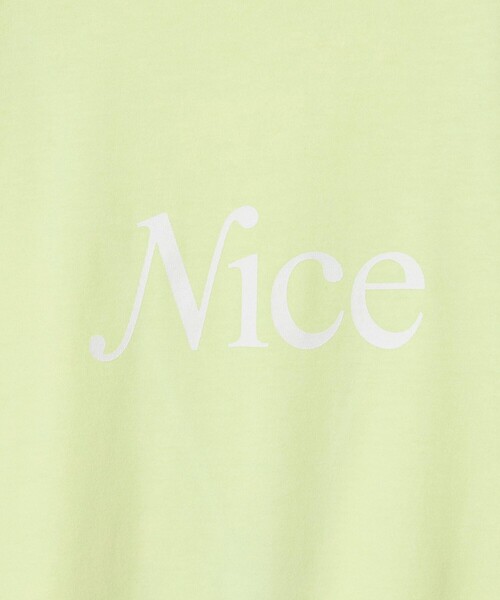 NICE WEATHER(ナイスウェザー)の「<NICE WEATHER>ウィメンズ NICE ロゴ Tシャツ(Tシャツ/カットソー・レディース・ホワイト/レッド/ライム/ライラック・S/M)」の13枚目の写真