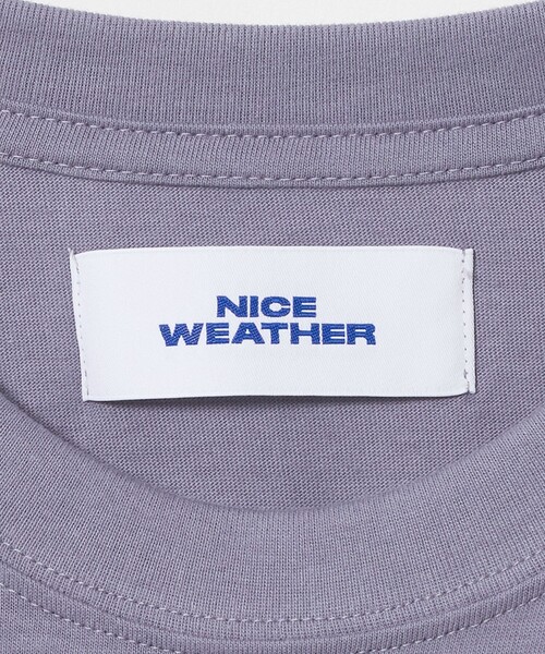 NICE WEATHER(ナイスウェザー)の「<NICE WEATHER>ウィメンズ NICE ロゴ Tシャツ(Tシャツ/カットソー・レディース・ホワイト/レッド/ライム/ライラック・S/M)」の6枚目の写真