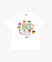BALLOON FRIENDS（バルーンフレンズ）の「ハピネスはおやつのようなもの フィロソフィTシャツ（Tシャツ/カットソー）」