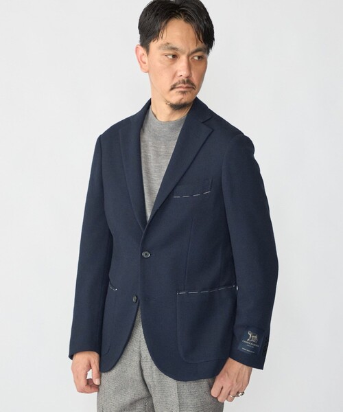 SHIPS（シップス）の「SHIPS:〈FUNCTION〉LANIFICIO ROMA ウールブレンド ネイビー ジャケット（テーラードジャケット・メンズ・ネイビー・X-LARGE/LARGE/MEDIUM/SMALL）」の11枚目の写真