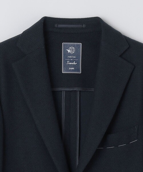 SHIPS（シップス）の「SHIPS:〈FUNCTION〉LANIFICIO ROMA ウールブレンド ネイビー ジャケット（テーラードジャケット・メンズ・ネイビー・X-LARGE/LARGE/MEDIUM/SMALL）」の4枚目の写真
