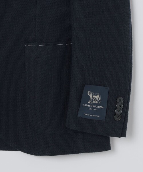 SHIPS（シップス）の「SHIPS:〈FUNCTION〉LANIFICIO ROMA ウールブレンド ネイビー ジャケット（テーラードジャケット・メンズ・ネイビー・X-LARGE/LARGE/MEDIUM/SMALL）」の5枚目の写真