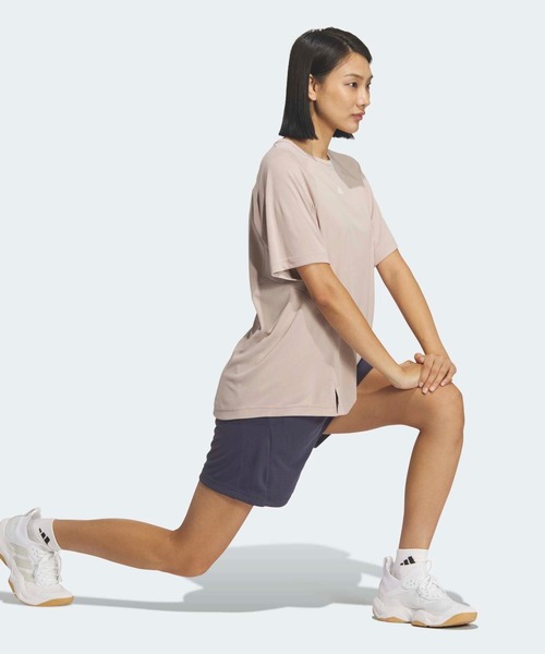adidas（アディダス）の「トレーニング エッセンシャルズ プラス ルーズフィット クールセンサー ミッド レギュラー レングス半袖Tシャツ / アディダス adidas（Tシャツ/カットソー・レディース・ブラウン・XX-LARGE/LARGE/MEDIUM/SMALL/X-LARGE/X-SMALL）」の5枚目の写真