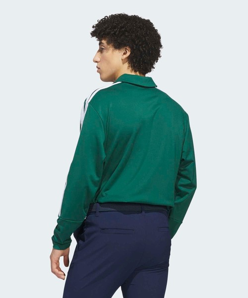 adidas（アディダス）の「スリーストライプス 長袖シャツ【adidas Golf/アディダスゴルフ】（ポロシャツ・メンズ・グリーン・XX-LARGE/LARGE/MEDIUM/SMALL/X-LARGE）」の2枚目の写真