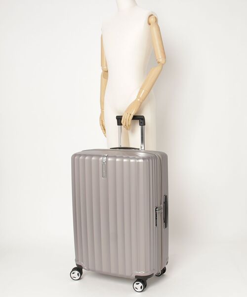 Samsonite（サムソナイト）の「サムソナイト ENOW スピナー69 エキスパンダブル ラテ（スーツケース/キャリーバッグ・メンズ・グレー系・M）」の2枚目の写真