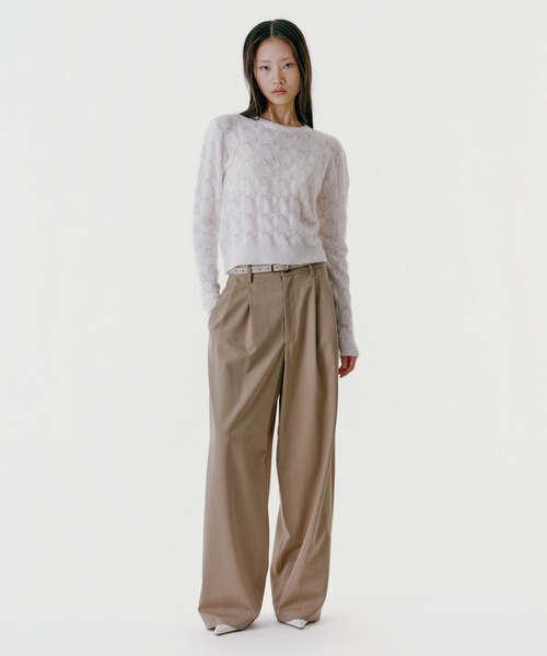 UNUS(ユナス)の「UNUS / Wide Pants(その他パンツ・レディース・ベージュ/ブラウン/ネイビー・34/36/38)」の1枚目の写真
