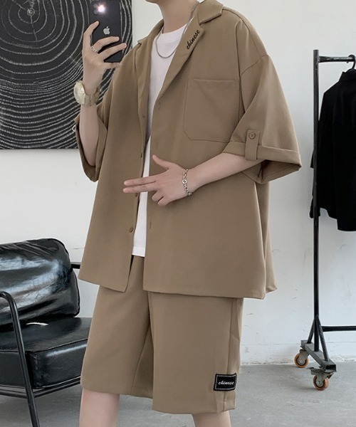 REBALANCE（リバランス）の「メンズ 半袖シャツ＆ショートパンツ セットアップ（シャツ/ブラウス・メンズ・A/B・X-LARGE/LARGE/MEDIUM）」の6枚目の写真