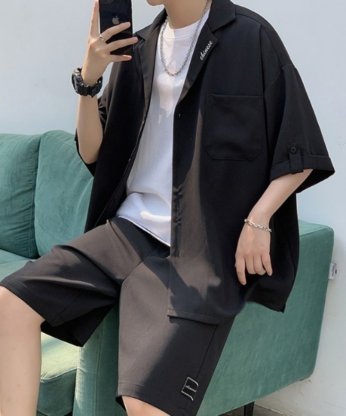 REBALANCE（リバランス）の「メンズ 半袖シャツ＆ショートパンツ セットアップ（シャツ/ブラウス・メンズ・A/B・X-LARGE/LARGE/MEDIUM）」の15枚目の写真