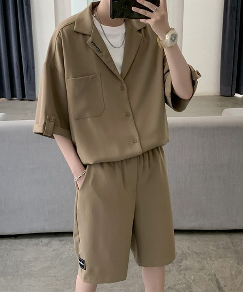 REBALANCE（リバランス）の「メンズ 半袖シャツ＆ショートパンツ セットアップ（シャツ/ブラウス・メンズ・A/B・X-LARGE/LARGE/MEDIUM）」の21枚目の写真