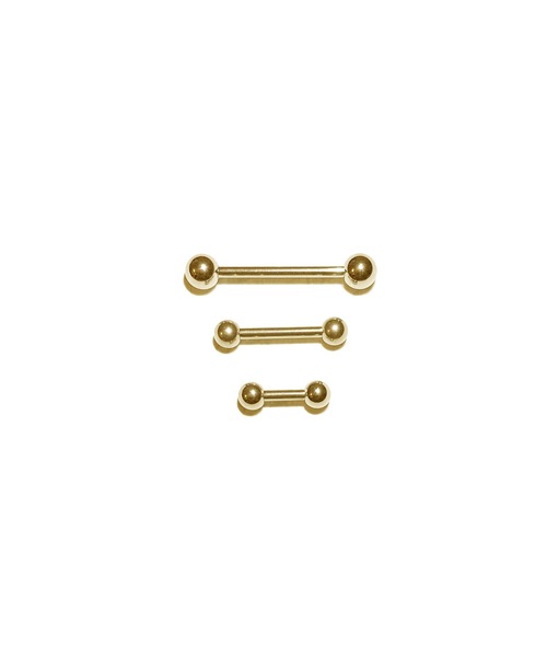 MORPH(モルフ)の「MORPH モルフ バーベル ボディーピアス 14ゲージ 6mm~50mm(ピアス(片耳用)・レディース・ゴールド・10/44/42/40/14/12/8/6/26/24/22/20/18/16/38/36/34/32/30/28/50/48/46)」の1枚目の写真