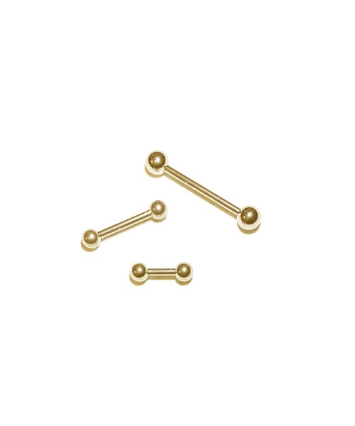 MORPH(モルフ)の「MORPH モルフ バーベル ボディーピアス 14ゲージ 6mm~50mm(ピアス(片耳用)・レディース・ゴールド・10/44/42/40/14/12/8/6/26/24/22/20/18/16/38/36/34/32/30/28/50/48/46)」の6枚目の写真