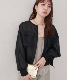 natural couture | お上品メッシュブルゾン(ブルゾン)